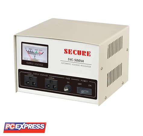 avr-secure 3s 500w blk|SECURE 500W AVR WITH METER (SVC.